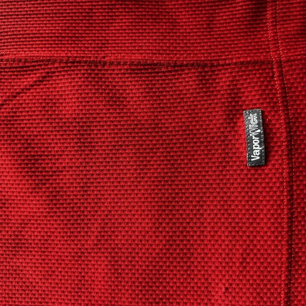 The North Face‎ Shirt Mens M Red Brown Vaporwick Short Sleeve